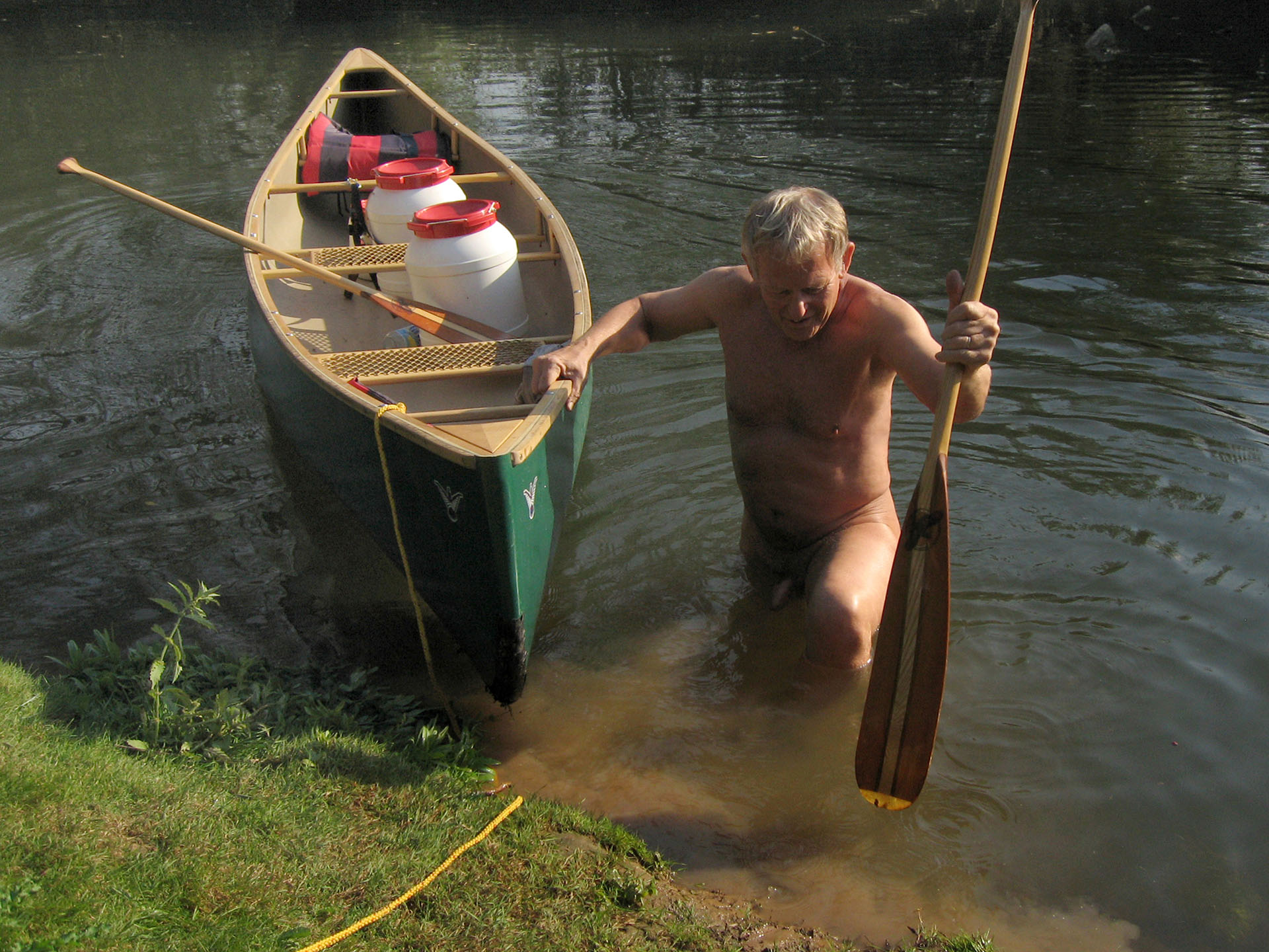 Paddeltour auf der Saale - FKK, nackt und frei in der Natur